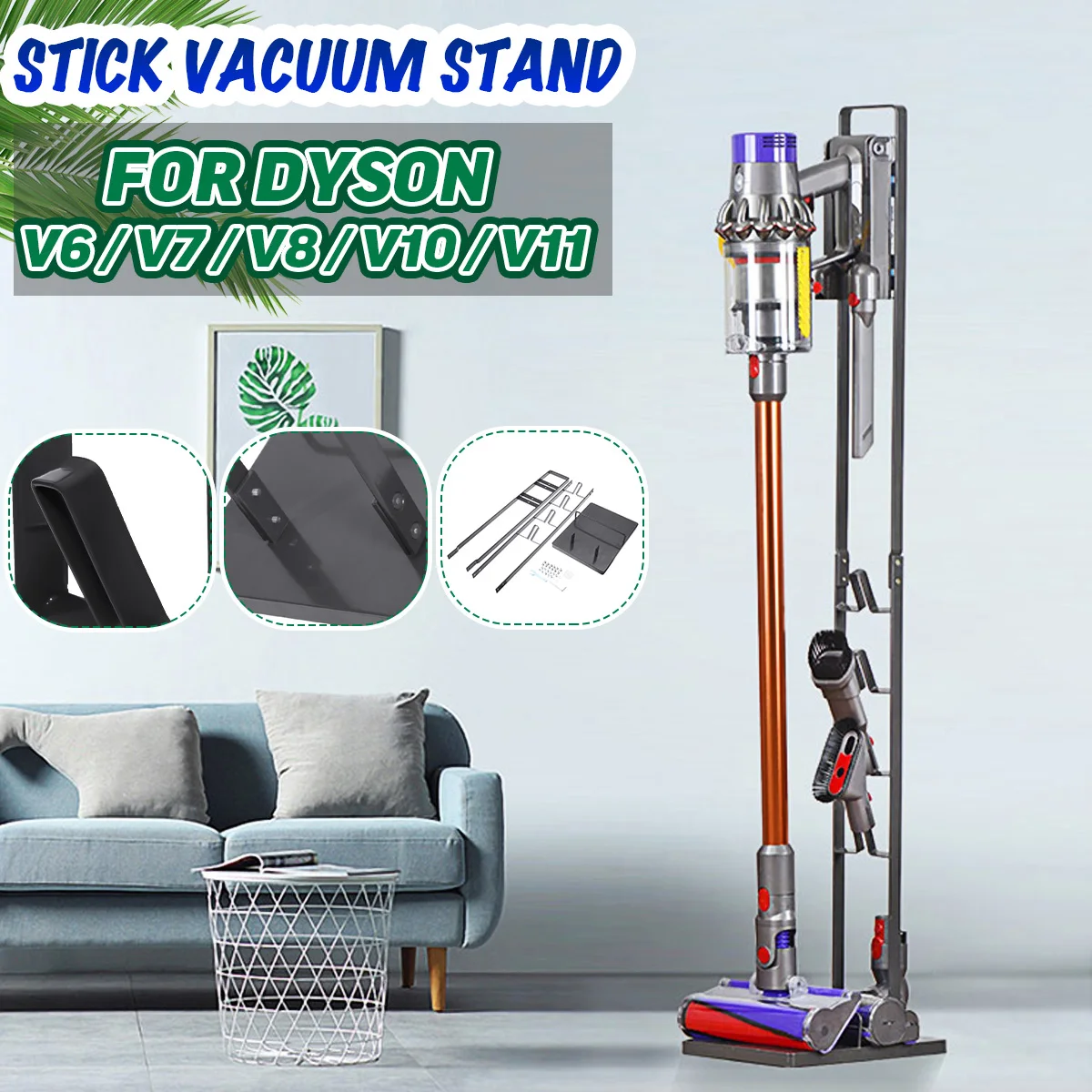 Стойка для хранения аксессуаров пылесоса Dyson V6 V7 V8 V10|Подставки и стеллажи| |