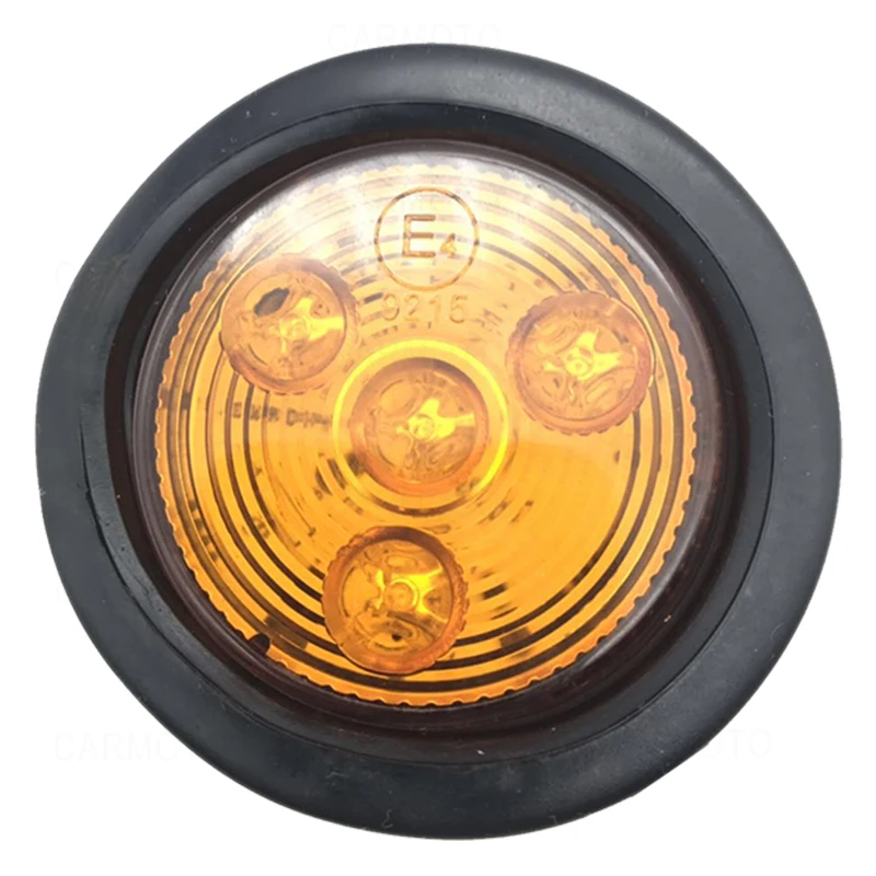 10 шт 12V 24V 2 5 ''круглой Боковой габаритный фонарь светодиодный просвет