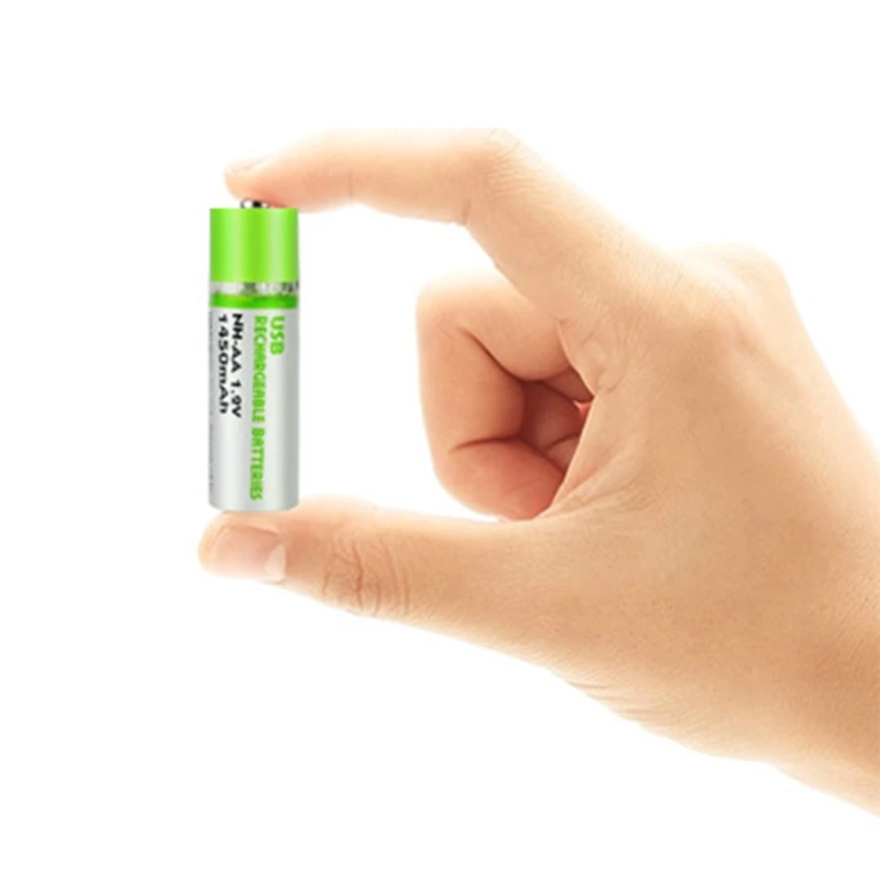 2pcs 1,2 V 600/1450 mAh USB AA перезаряжаемый аккумулятор NiMH для игрушек дистанционный Tourch 77UA