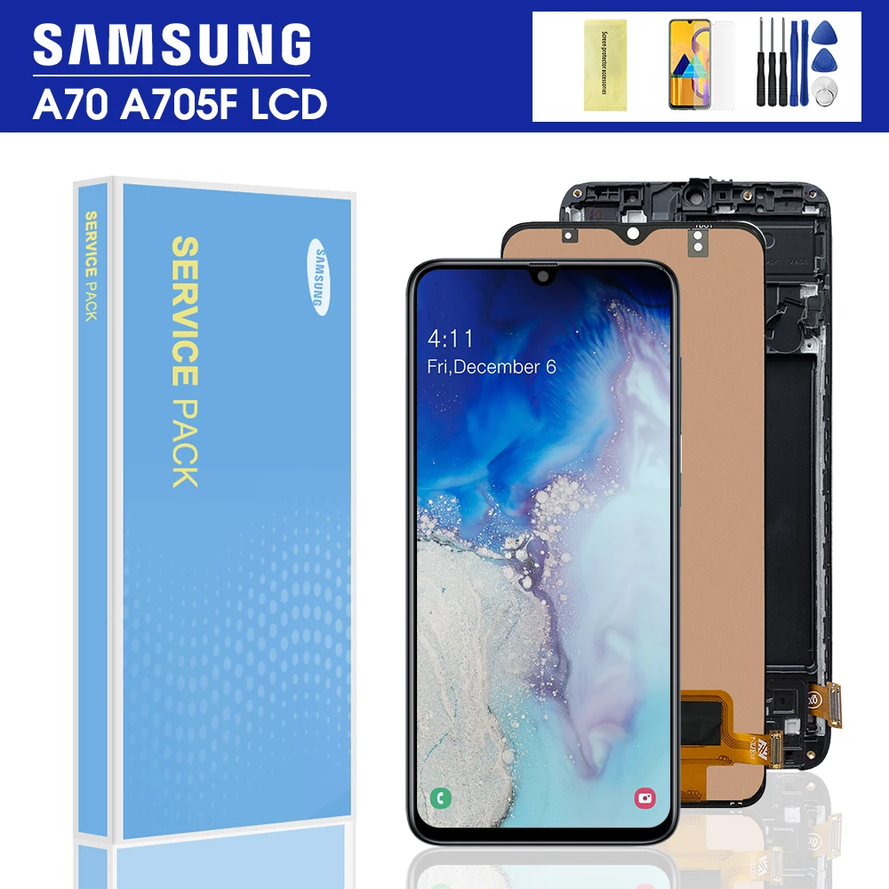 100% протестированный 6 7 &quotЖК дисплей для Samsung Galaxy A70 LCD A705 A705F SM A705MN сенсорный экран