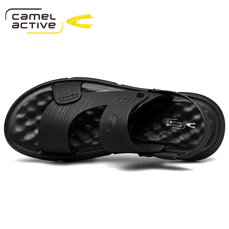 Camel Active 2021 New Men Fashion Sandals Summer Men's Slippers Leather Shoes Beach Casual Breathable Home | Обувь