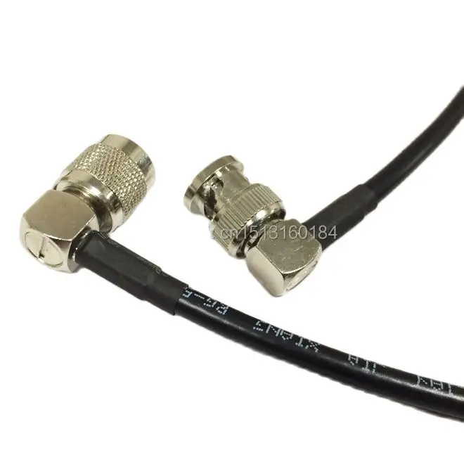 

New Modem Coaxial Pigtail TNC Male Plug Right Angle Switch BNC Male Right Angle Connector RG58 Cable 50CM 20" Adapter