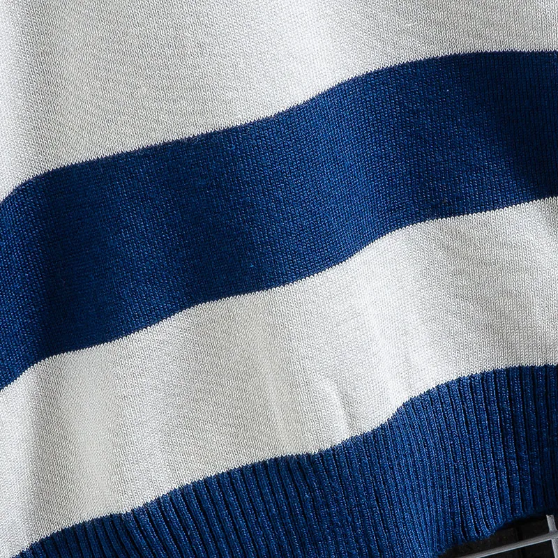 

New Striped Sweaters Men Washed Destroyed Ripped Sweater Mens Knit Jumpers Pullover Men Women Oversized Sweater Harajuku Tops