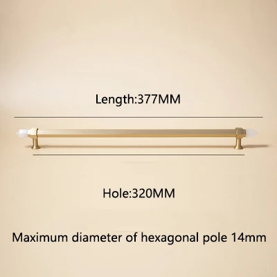 Ручки для шкафов TINYHOB из натурального кристалла и латуни