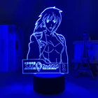 3d светодиодный светильник с изображениями персонажей аниме, фигурами, призрак в доспехах для детей Спальня украшение Ночной светильник в подарок на день рождения настольная лампа