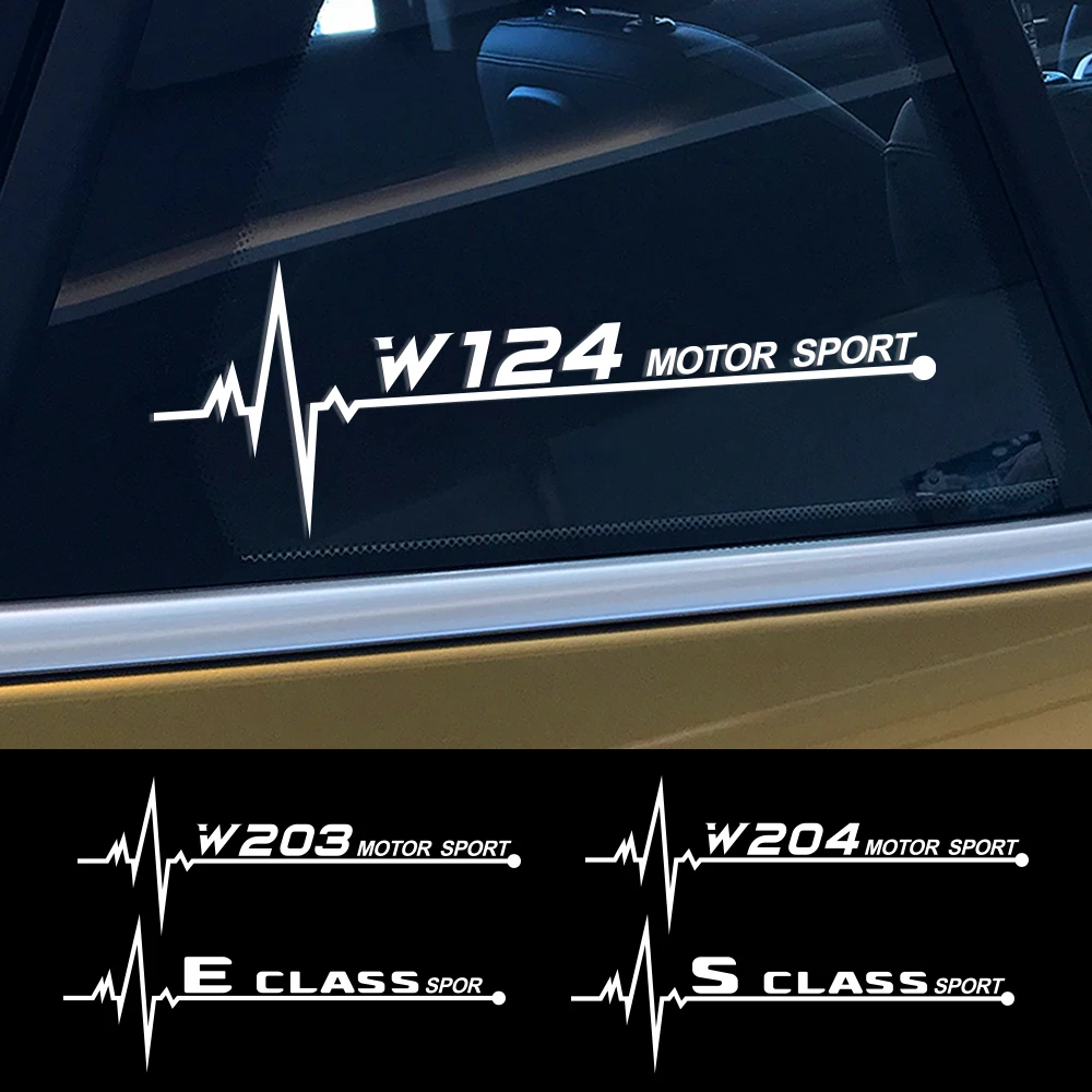 2 шт. боковое окно Стикеры для Mercedes Benz W124 W203 W204 класса B Класс C CLASS E S CLA CLS SL SLC