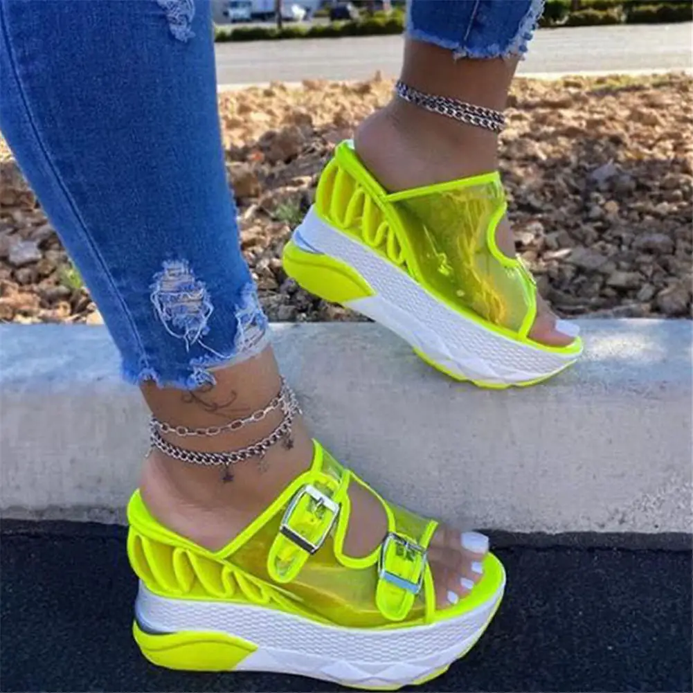 Lapolaka/Лидер продаж 2020 года Летние сандалии на плоской подошве с ремешком и пряжкой