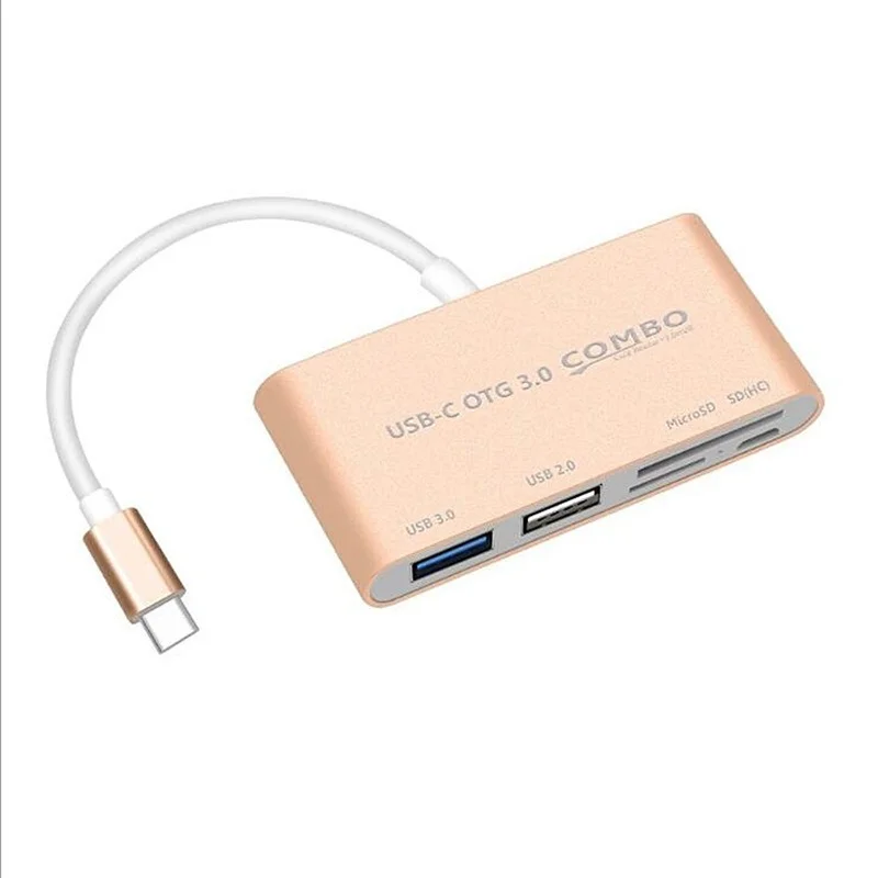 

USB C USB 3.1 Type C HUB with Card Reader 5 In 1 USB-C Hub Type-c OTG Hub Combo USB3.0 Multi Spliter for Macbook Pro Air