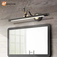 modern led bathroom mirror front light indoor mirror wall lamp dressing table copper wall lamp