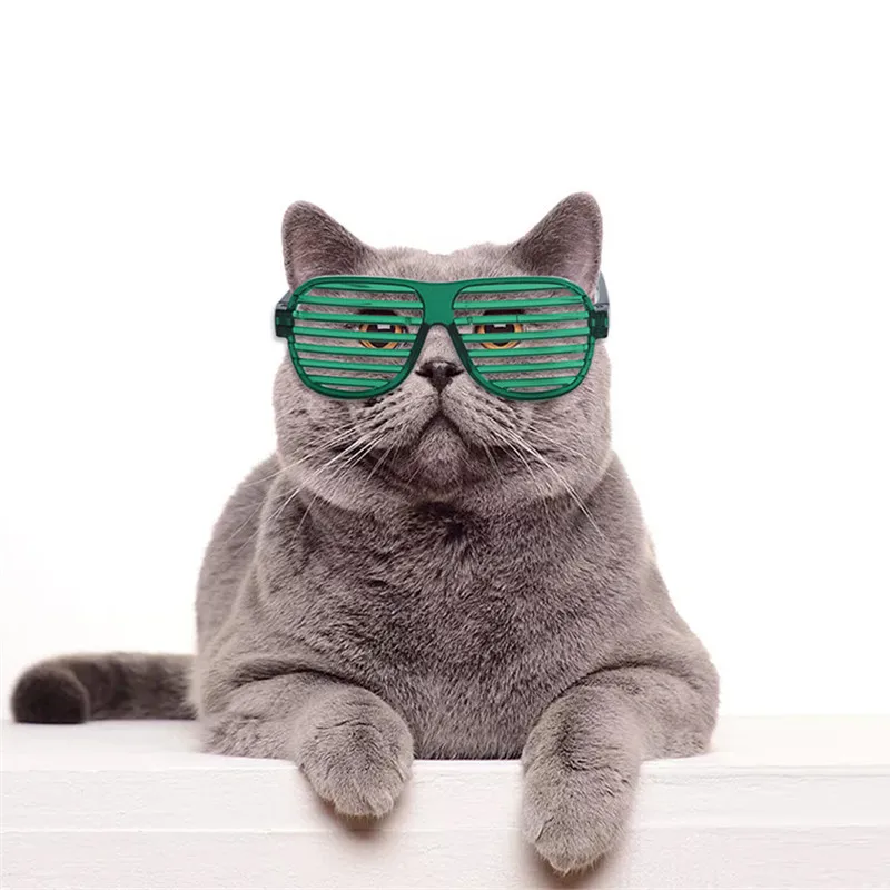

Очки для домашних животных милые жалюзи стильные креативные очки для маленьких собак и кошек реквизит для фотографий аксессуары забавное у...