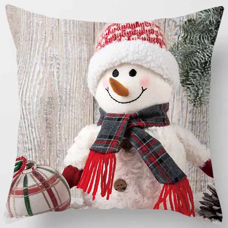 Наволочки для подушек Снежный человек и солнечный свет двухсторонний узор