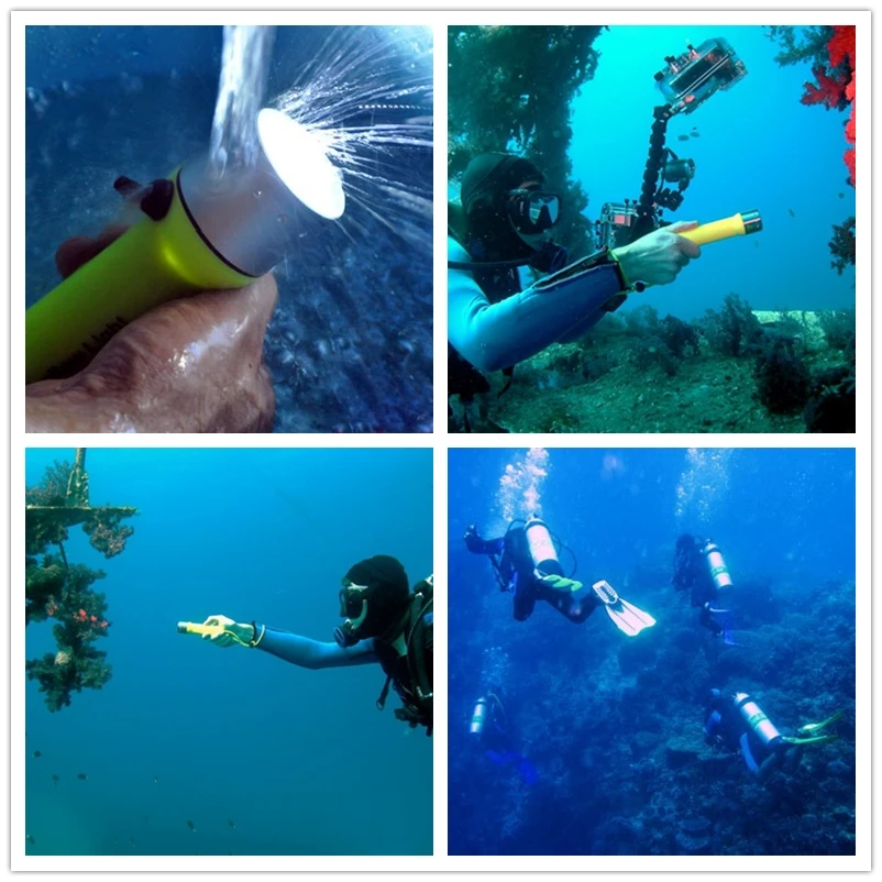 

2000LM Q5 LED Waterproof Scuba Diver Diving Flashlight Portable Shallow Light Amphibious Underwater Flash Light Torch