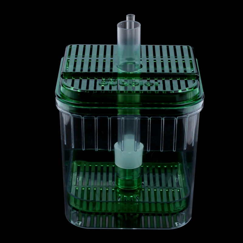 Plastic Square Fish Tank Aquarium Filter Bottom Box Transparent Green | Дом и сад