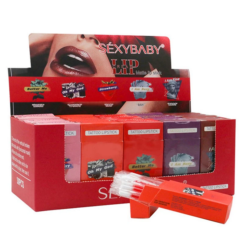 

20pcs Lipstick Microbrush Long Lasting Waterproof Disposable Brushes Cotton Swab Lipsticks Korean Cigarette Case Lip Glaze