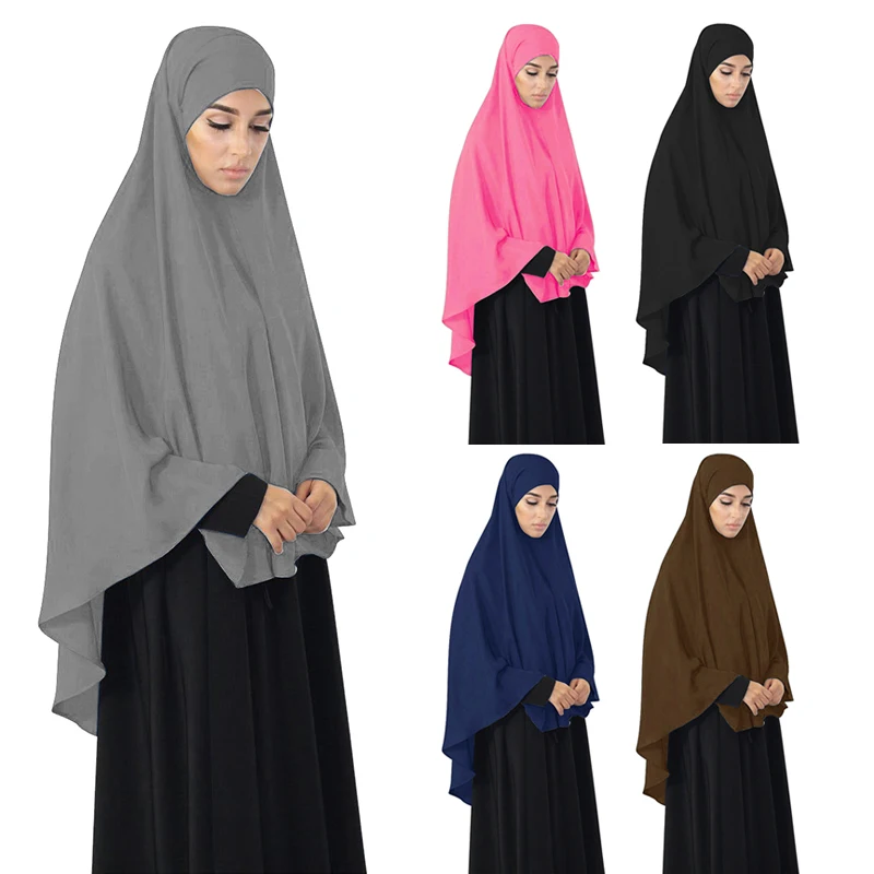 

Islamic Ramadan Muslim Hijab Long Khimar Women Formal Prayer Garment Niqab Turkey Musulman Jurken Jilbab Djellaba Namaz Burka