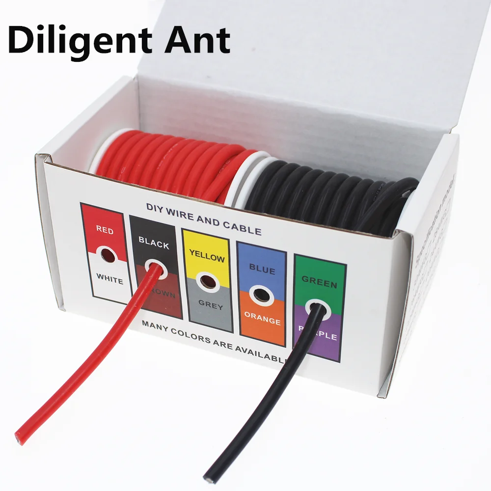 Высококачественный цветной силиконовый гибкий провод для самостоятельной