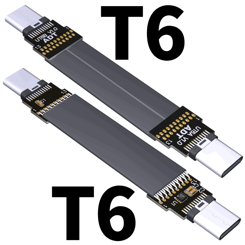Кабель USB 3 2 Type-C/Type-C 20 Гбит/с 5-300 см FPC ленточный плоский EMI экранированный USB3.2 type C