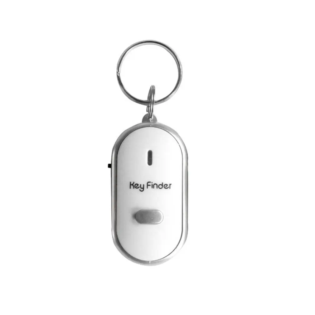 

LED Whistle Key Finder Flashing Beeping Sound Control Alarm Anti-Lost Keyfinder Locator Tracker with Keyring