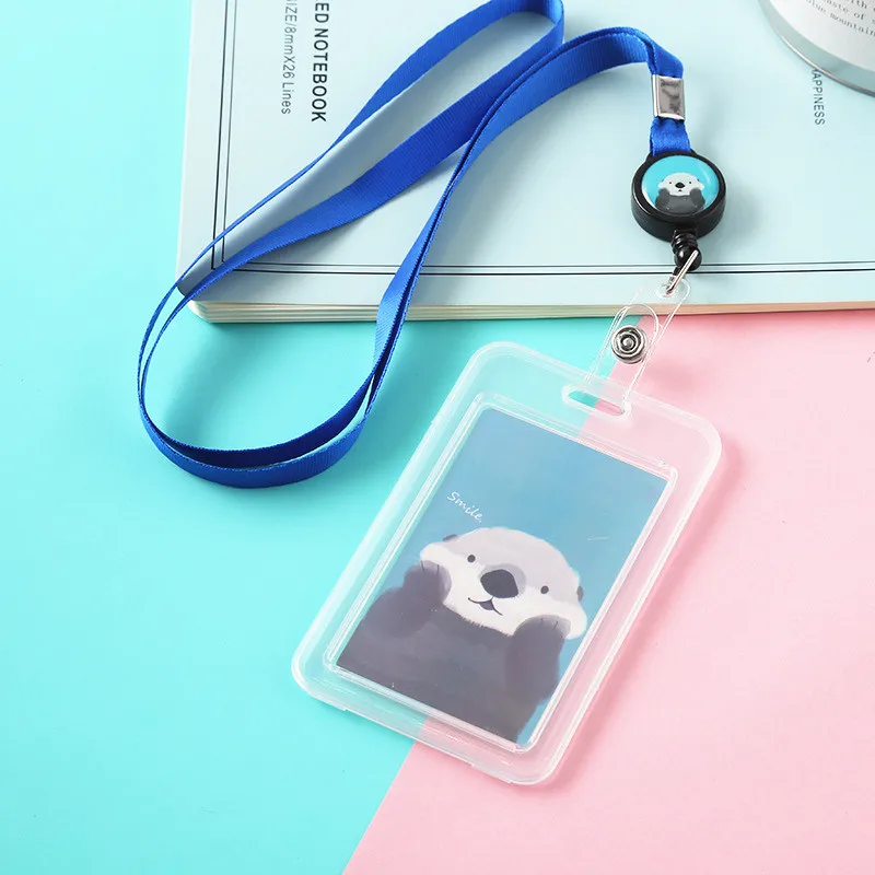 Рисунки из мультфильма ПВХ держатель для кредитных карт женщин и мужчин милый