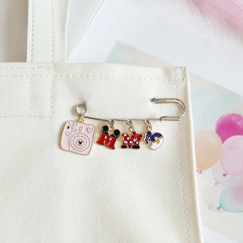 Disney Милая брошь из металла с Микки-Маусом булавки героем мультика Минни значок