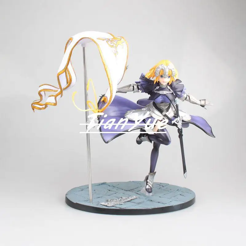 

Fate/Stay night Saber Altria Pendragon, развевающийся флаг Jeanne d'Arc Ver. Аниме Красивая статуя девушки фигурка игрушки 27 см