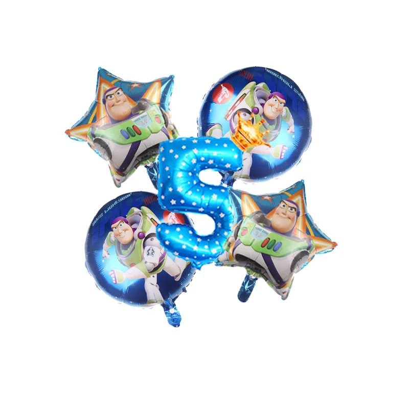 

1set Toy Story Foil Balloons Woody Buzz Lightyear Birthday Party Decors Inflatable Helium Globos Kids Toys 32inch Number Balloon