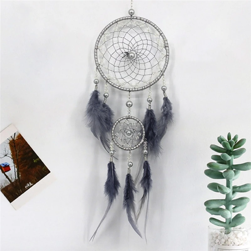 Брелок для ключей в виде Ловца снов Dream висячие украшения с перьями Подарочные
