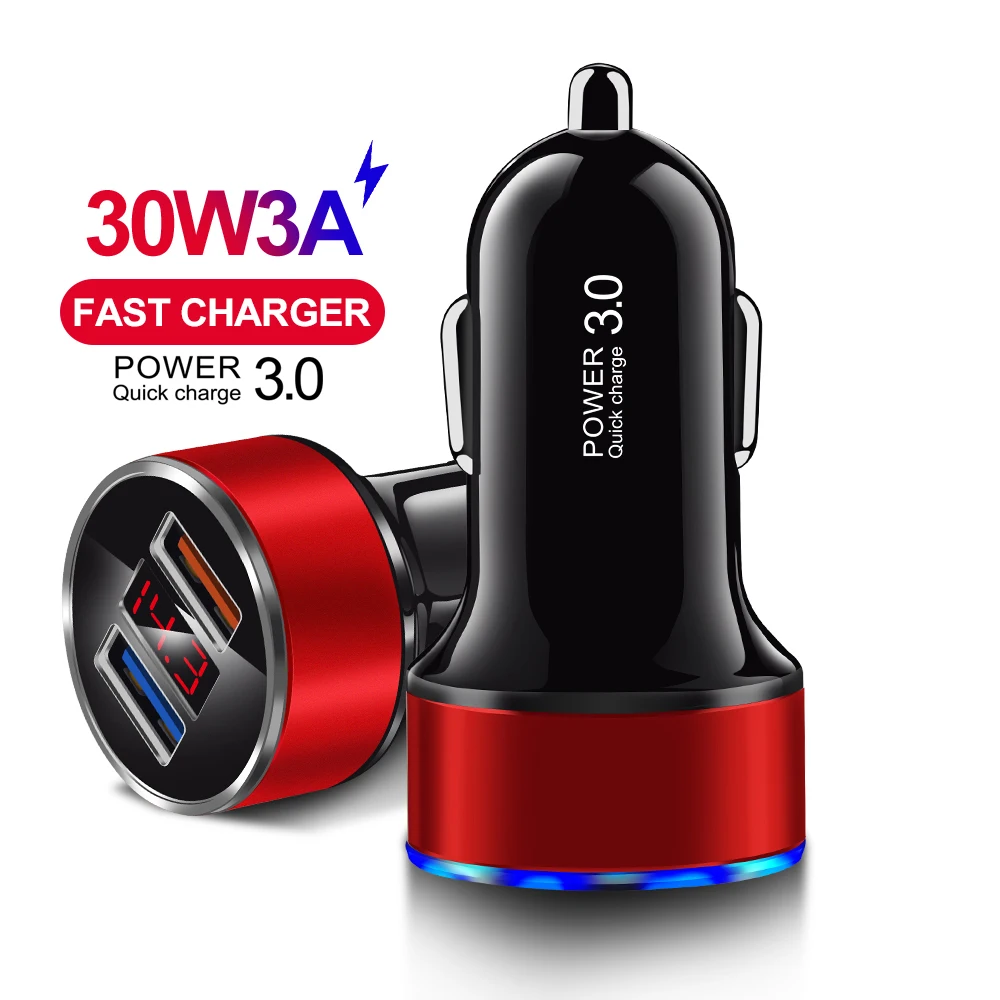 IPSKY Quick Charge 3 0 Mini Автомобильное зарядное устройство быстрая зарядка мобильный