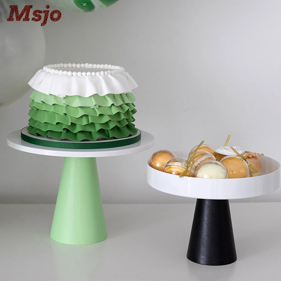 Цветная подставка для торта Msjo деревянная стойка с кованой железной десертной