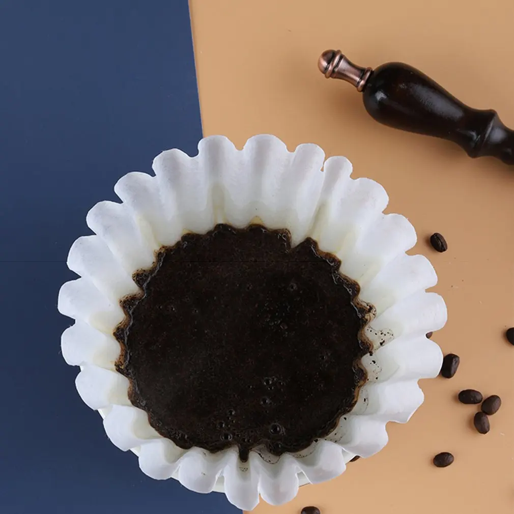 Белая корзина для кофе фильтрующие пакеты бумажный фильтр кофемашин бумажная