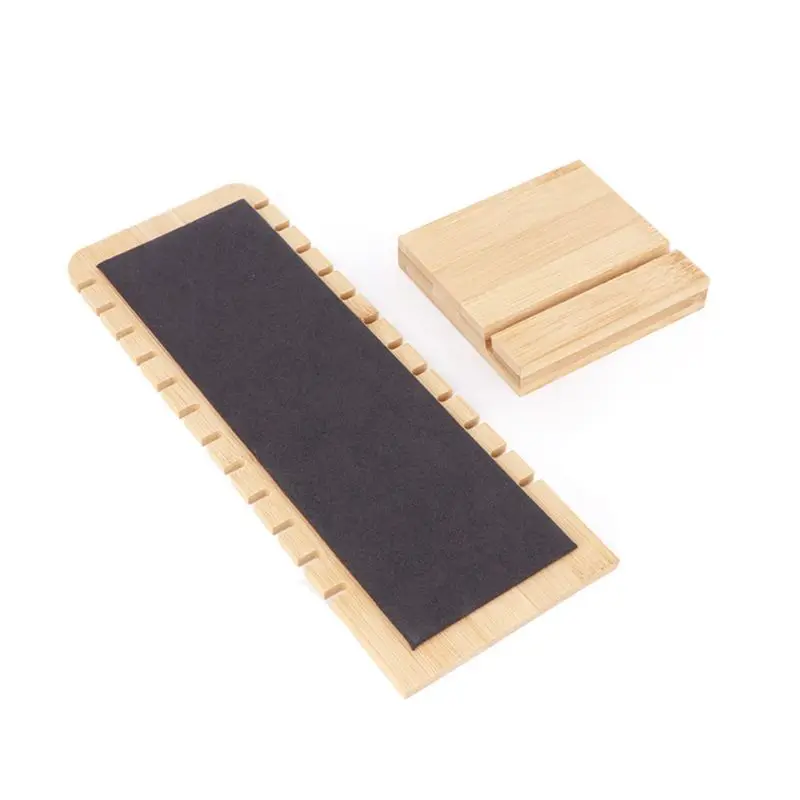 

Detachable Bamboo Wood Jewelry Storage Rack Display Stand Necklace Showcase Hold