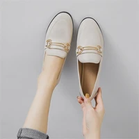 womens flats loafers ladies fashion leather brand designer flat ladies casual shoes luxury female footwear