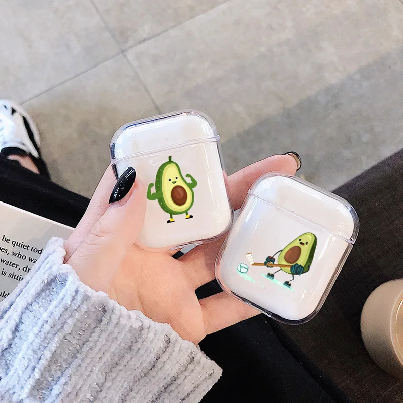 Мягкая одежда с принтом милой наушники чехол для Apple airpods Чехол класса люкс