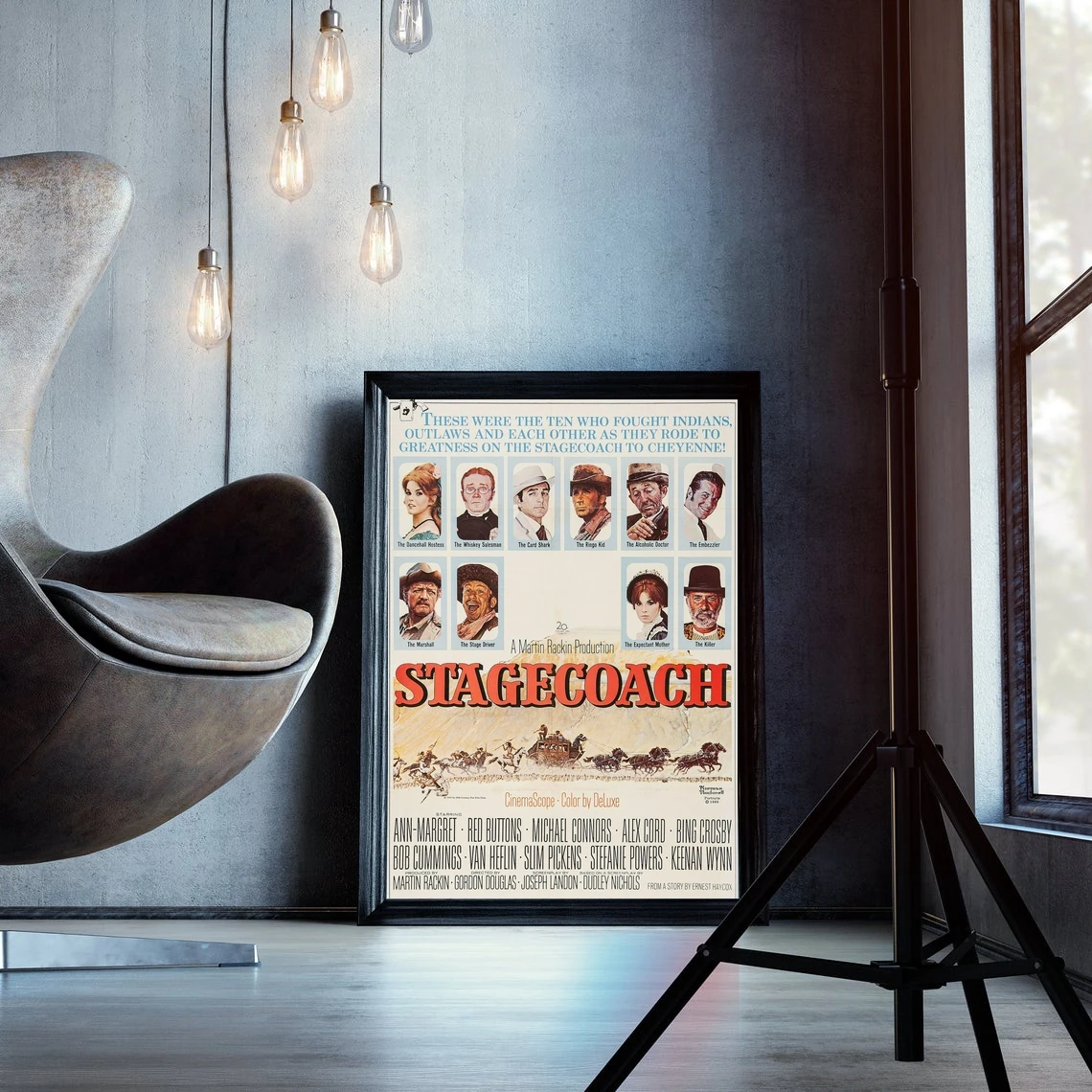 Плакат Stagecoach (1939) Настенный декор в западном стиле Клэр Тревор Джон Уэйн Энди