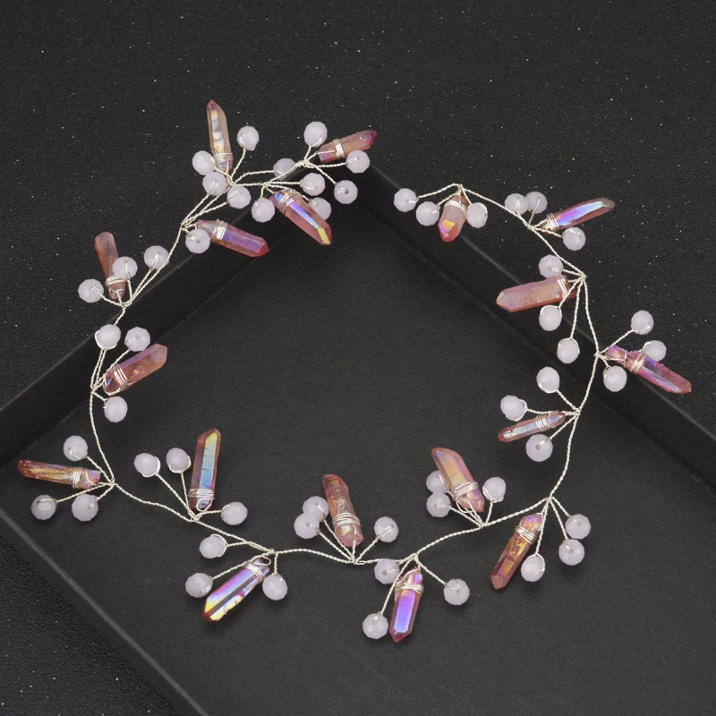 Женская повязка для волос с натуральным драгоценным камнем|Украшения волос| |