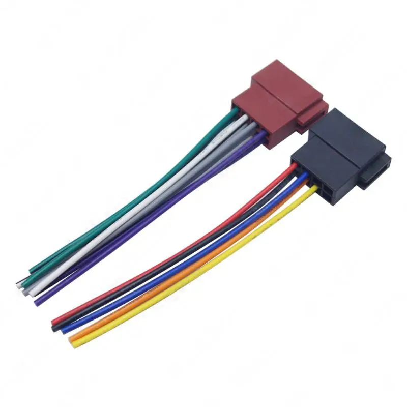 

1 Pairs Universal Car Stereo Female ISO- Radio Plug Adapter Wiring Cable Stereo Harness