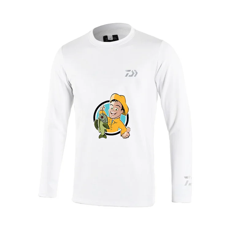 2020 Daiwa Рыболовная рубашка с длинным рукавом быстросохнущая футболка с защитой от ультрафиолета дышащая одежда для рыбалки уличная спортивн...