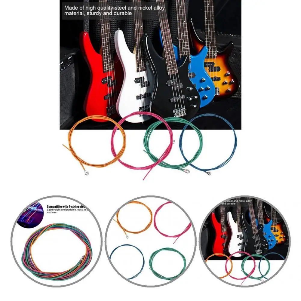 

4-размерные компактные Антикоррозийные ультрадлинные Струны для басов, принадлежности для инструментов