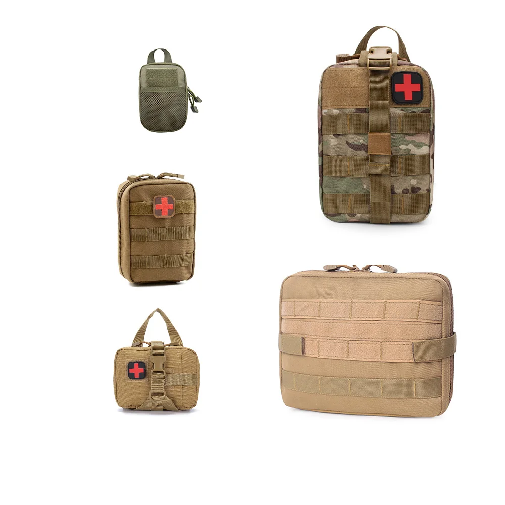 

Hunting Survival First Aid Bag Outdoor SOS Pouch Army Tactical Waist Bag Medical Kit Bag Molle Belt Backpack EDC Emergency Pack