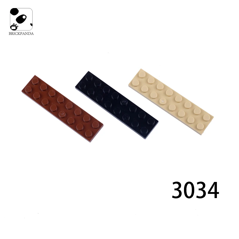 

City Building Blocks Parts DIY Technical 2x8 Baseplate Brick Accessories MOC Educational Toys for Children Compatible with 3034