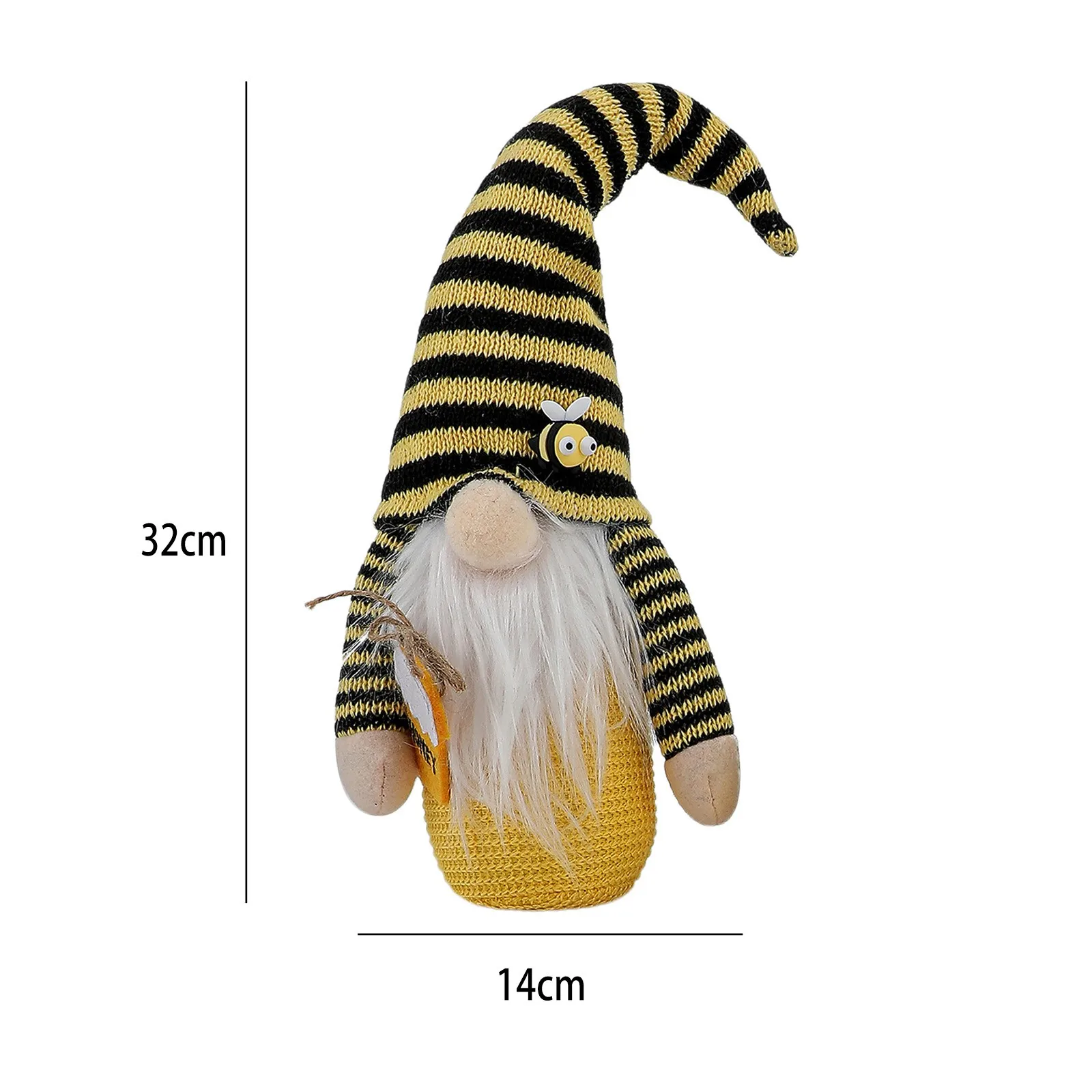 

Bee Festival Plush Beard Faceless Doll Dwarf Decoration Ornaments Home Gnome Doll Decor Festival Party Ornament Gift For Kids
