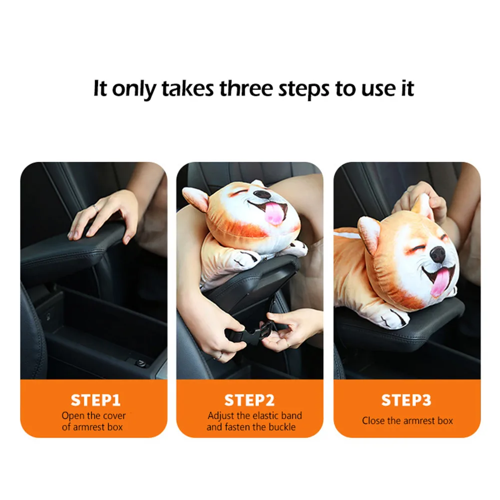 Автомобильная коробка для салфеток с 3D милым мультипликационным изображением