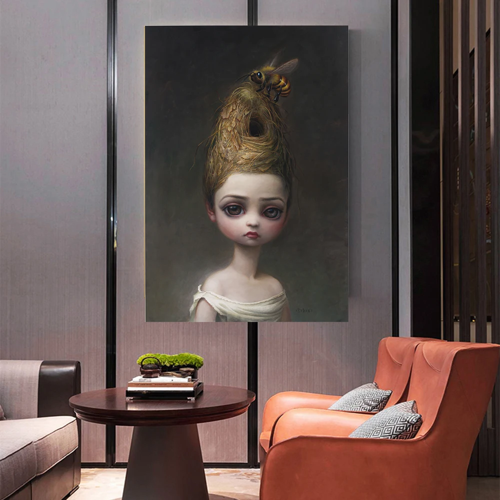 Цитон Mark Ryden Queen Bee Canvas картина маслом на холсте постер современное настенное