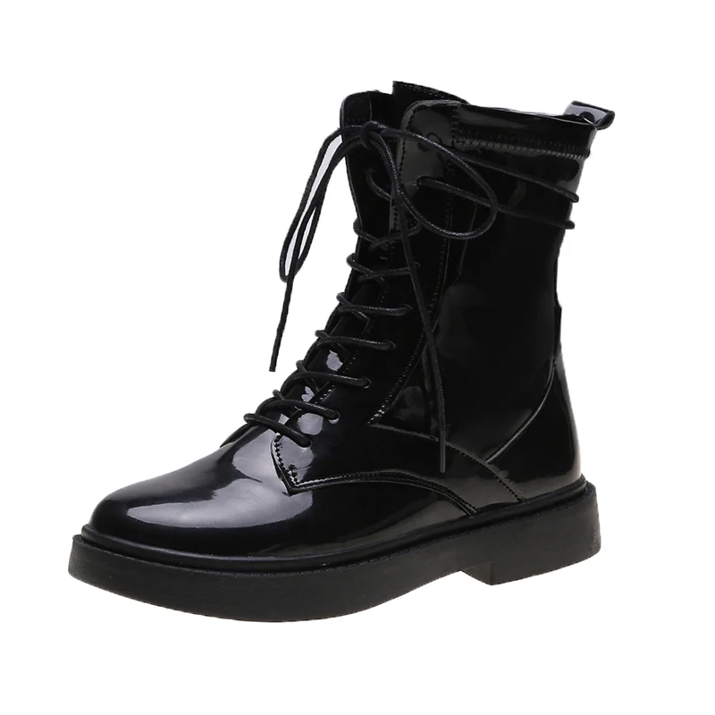 Зимние ботильоны из натуральной кожи в стиле ретро Цвет черный кофейный Женские