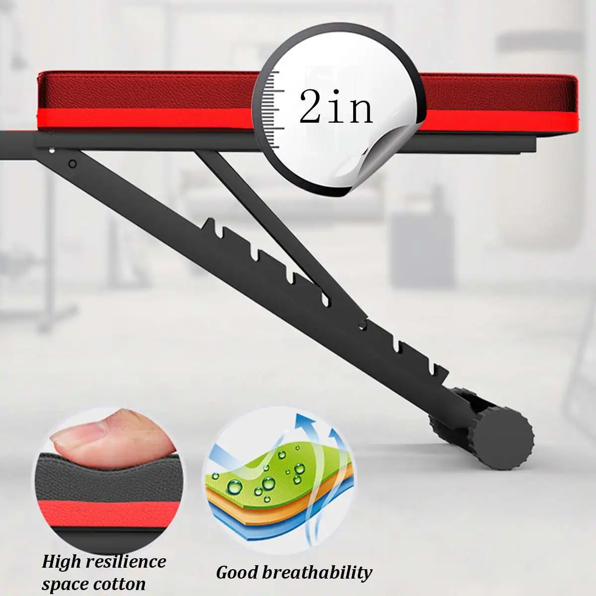 

5 in 1 Folding Dumbbell Sit Up Bench Stool Adjustable Ab Muscle Training Board Workout Multifunction Home Gym Fitness Equipment