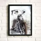 Абстрактный мотор настенная Картина на холсте эскиз мотоцикл спальня бар декоративная картина для дома офиса человек мальчик Декор постер