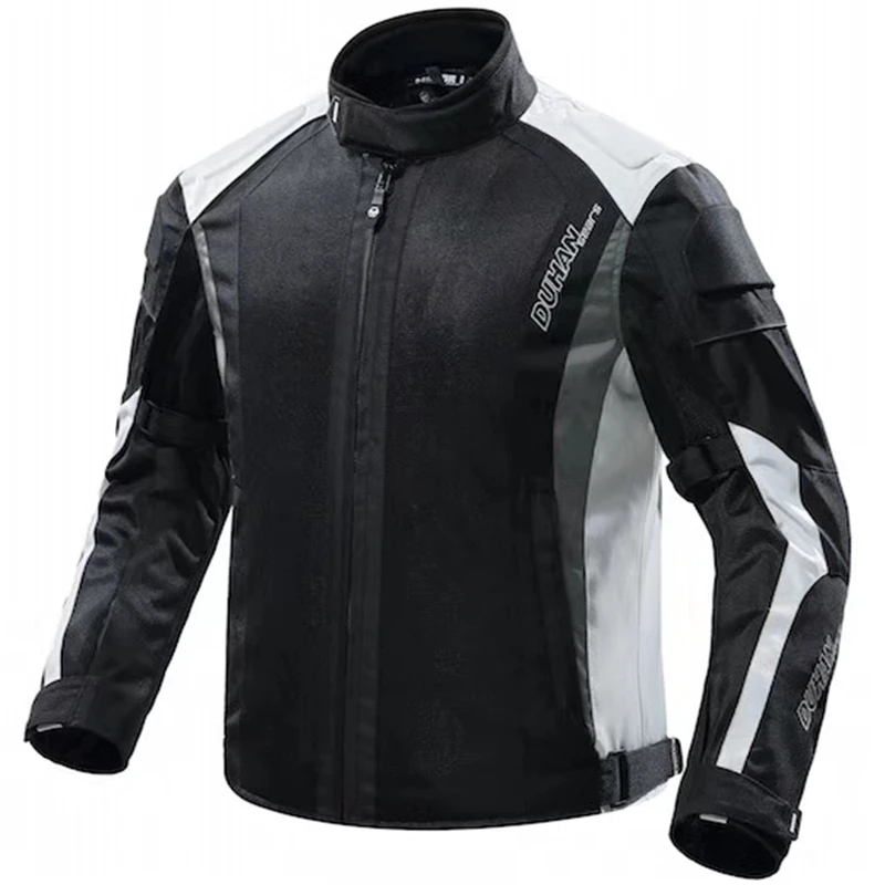 DUHAN Motorcycle Jacket Men Summer Breathable Moto Riding Motocross Clothing Motorbike Jaqueta Motoqueiro Armor | Автомобили и