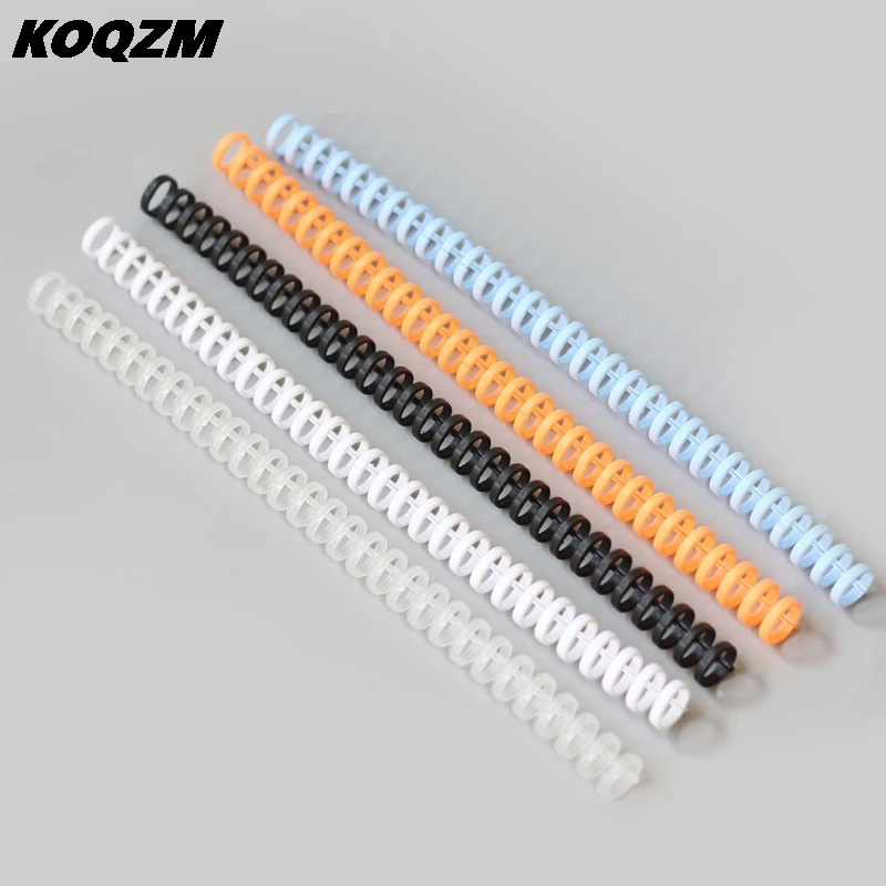 

5pcs 30 Hole Loose-leaf Plastic Binding Ring Spring Spiral Rings Office Supplies Hot Sale