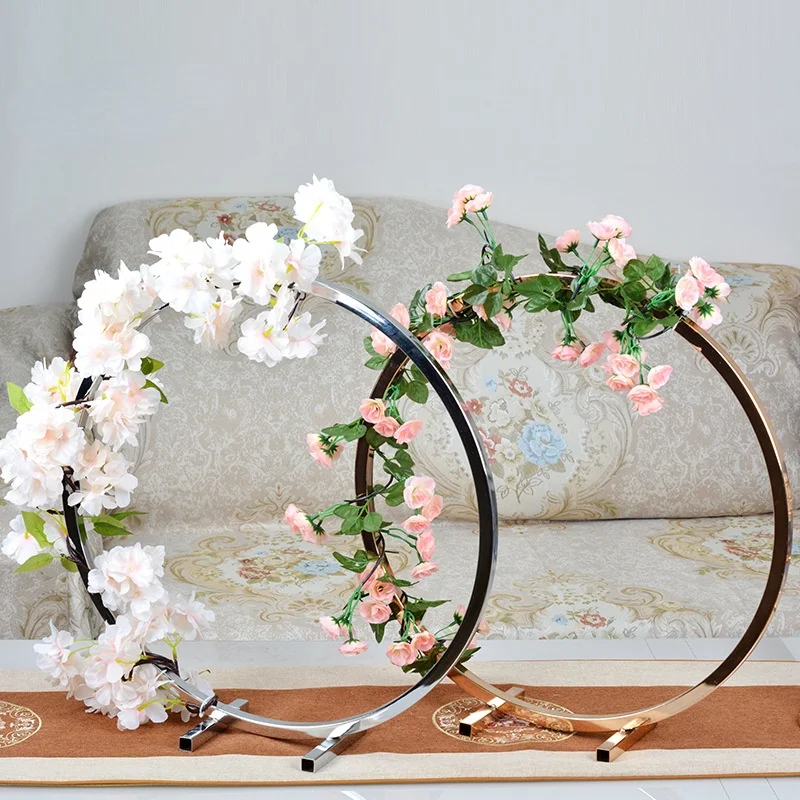 

Wedding props, flower stand, wedding ring, arch, display, flower, restaurant, home decoration round backdrop stand