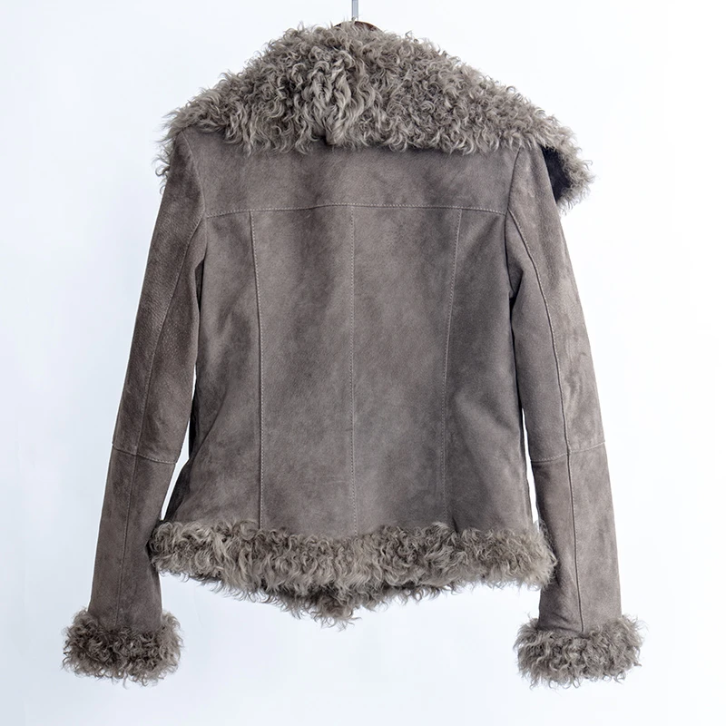 Куртка из натуральной кожи женские топы и блузки 2019 зимнее пальто большие